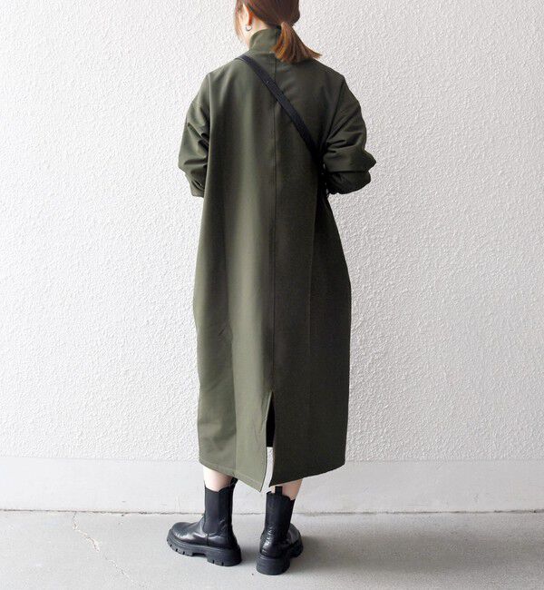 SHIPS any「SHIPS any:〈洗濯機可能〉裏起毛 リブ ハイネック ワンピース」|ワンピース|