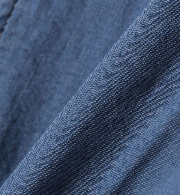 SHIPS any「SHIPS any:〈手洗い可能〉シアー デニム ポケット ロング シャツ ワンピース」|ワンピース|