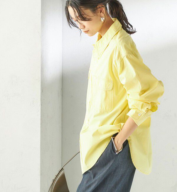 SHIPS for women「NINE CASE:〈洗濯機可能〉製品染め シャツ」|シャツ・ブラウス|イエロー