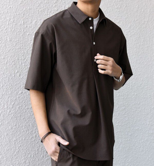 SHIPS any「SHIPS any:〈吸水速乾〉Rapidry ボタンダウン レギュラーカラー 半袖 シャツ(セットアップ対応)◇」|シャツ・ブラウス|