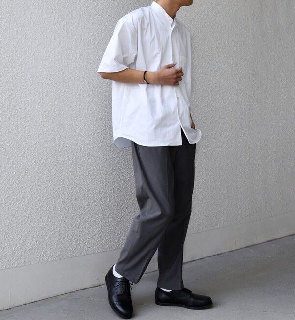 SHIPS any「SHIPS any:〈ストレッチ〉Primeflex(R) JAPAN MADE バンドカラー ポケット 半袖 シャツ◆」|シャツ・ブラウス|