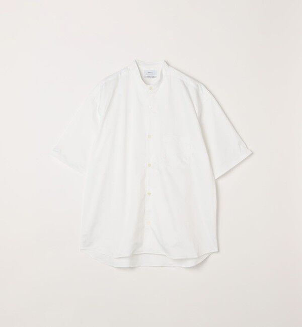 SHIPS any「SHIPS any:〈ストレッチ〉Primeflex(R) JAPAN MADE バンドカラー ポケット 半袖 シャツ◆」|シャツ・ブラウス|