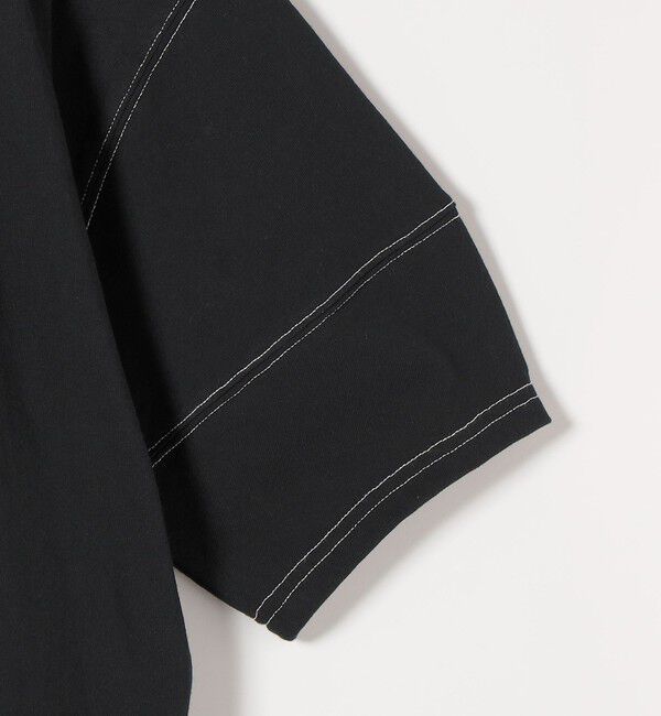 SHIPS any「《予約》SHIPS any:〈抗菌防臭/洗濯機可能〉USAコットン 配色 ステッチ ワイド TEE」|Tシャツ・カットソー|