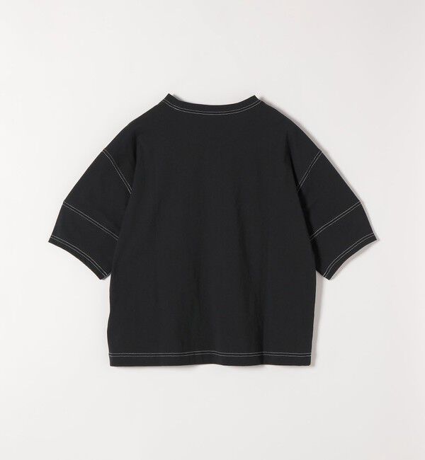 SHIPS any「《予約》SHIPS any:〈抗菌防臭/洗濯機可能〉USAコットン 配色 ステッチ ワイド TEE」|Tシャツ・カットソー|