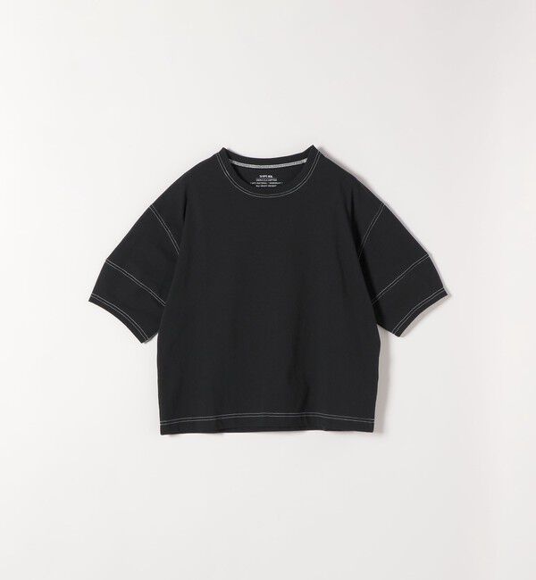 SHIPS any「《予約》SHIPS any:〈抗菌防臭/洗濯機可能〉USAコットン 配色 ステッチ ワイド TEE」|Tシャツ・カットソー|