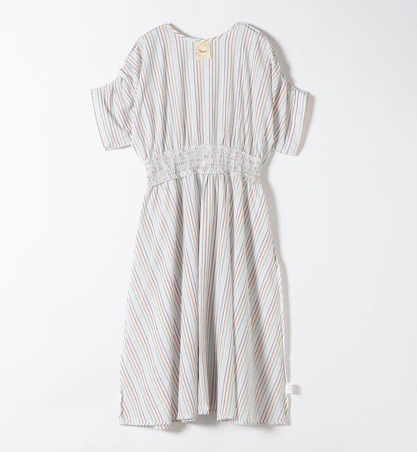 SHIPS any「The Bagmati:〈手洗い可能〉ウエスト ギャザー マルチ ストライプ ワンピース」|ワンピース|