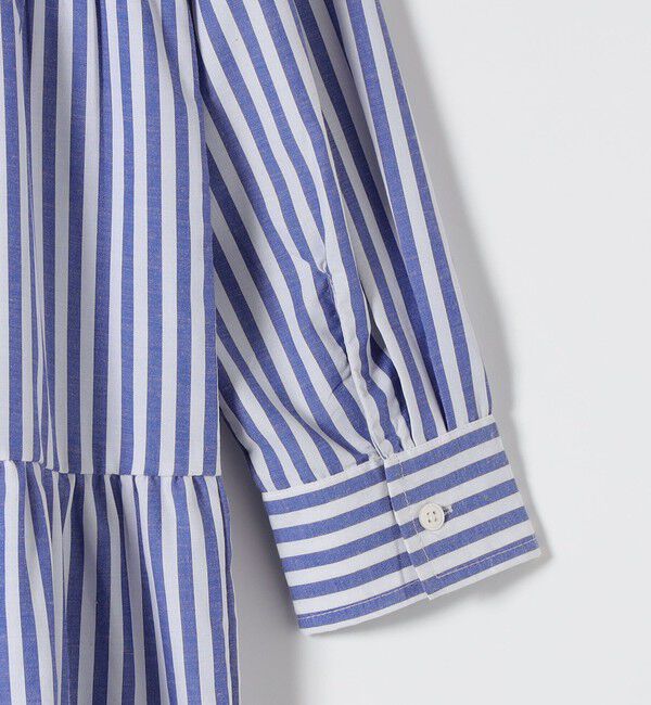 SHIPS any「The Bagmati:〈手洗い可能〉ギャザー ストライプ ワンピース」|ワンピース|