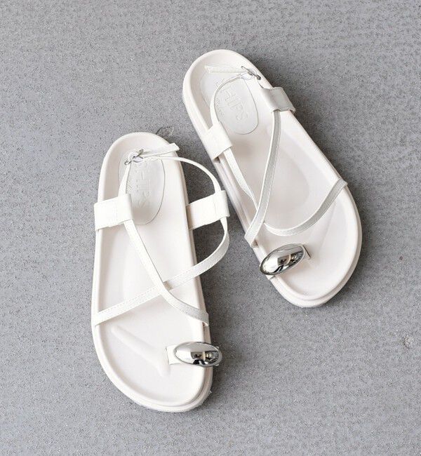 SHIPS Colors 「《予約》SHIPS Colors:トゥリング クロス ストラップ サンダル◆」|サンダル|