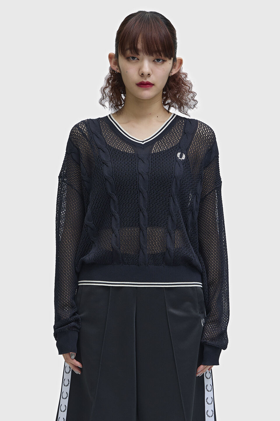 FRED PERRY 「Mesh Cable Knit Jumper」|ニット・セーター|