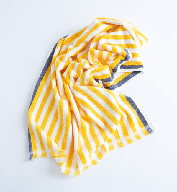 TOMORROWLAND HOME「コットンストライプバスタオル」|タオル|