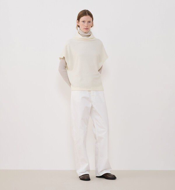 GALERIE VIE「ファインブークレー ミドルネックベスト」|ベスト・ジレ|