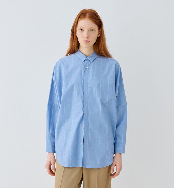 GALERIE VIE「コットンタイプライター レギュラーワイドシャツ」|シャツ・ブラウス|