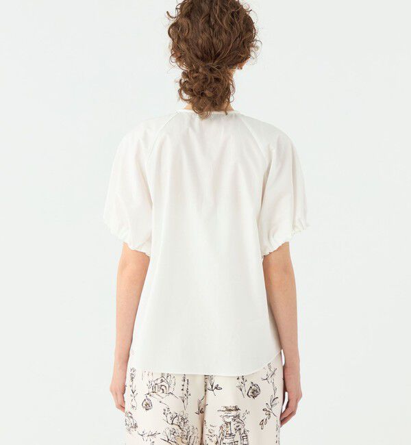 TOMORROWLAND collection「コンパクトブロード タックボリュームブラウス」|シャツ・ブラウス|