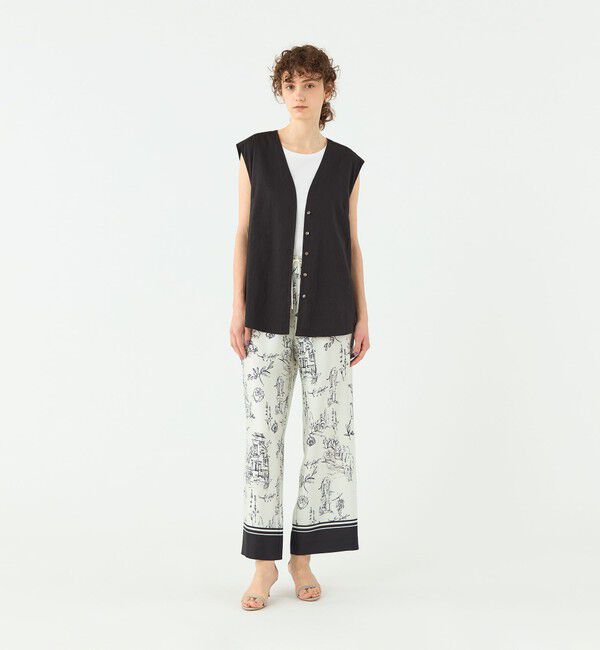 TOMORROWLAND collection「エフェクトリネン ライトジレブラウス」|シャツ・ブラウス|