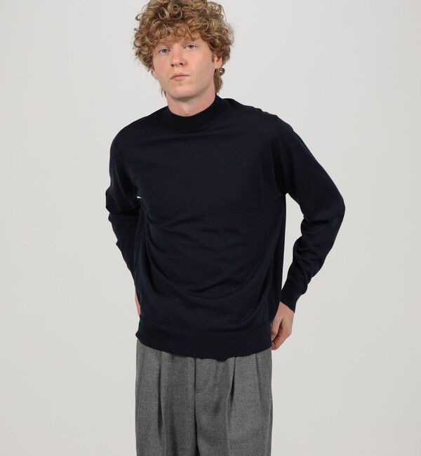 TOMORROWLAND BUYING WEAR「JOHN SMEDLEY KILDAY メリノウール モックネックプルオーバーニット」|ニット・セーター|