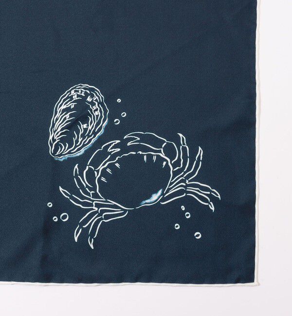 TOMORROWLAND GOODS「sense the pebble Swan シルクスカーフ」|バンダナ・スカーフ|