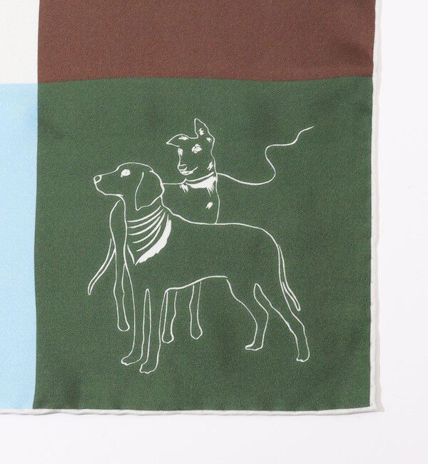 TOMORROWLAND GOODS「sense the pebble Carmel シルクスカーフ」|バンダナ・スカーフ|