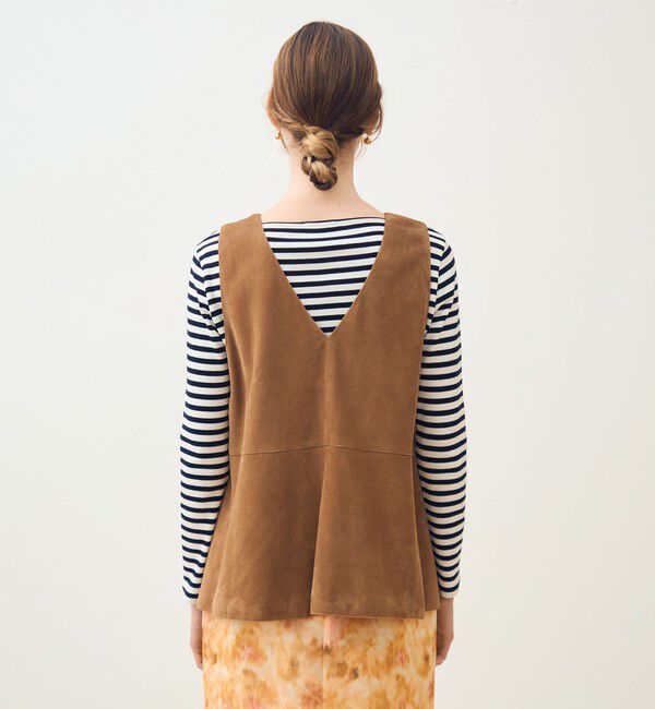 TOMORROWLAND collection「ゴートスエード 2-wayチュニックジレ」|ベスト・ジレ|