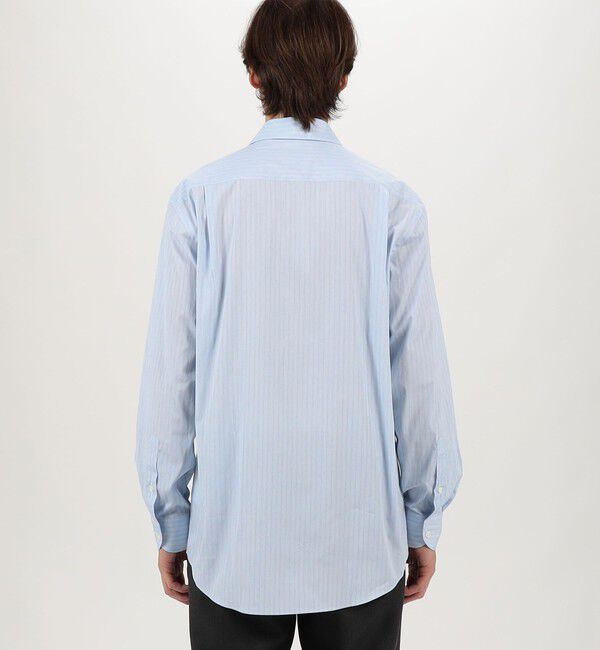 TOMORROWLAND MENS「コットンストライプ オープンカラー ロングスリーブシャツ CANCLINI」|シャツ・ブラウス|