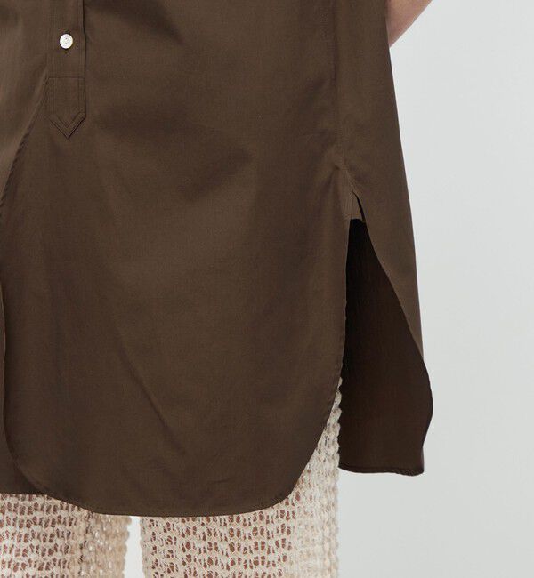 BACCA「【WEB先行予約】コットンタイプライター バンドカラーシャツ」|シャツ・ブラウス|