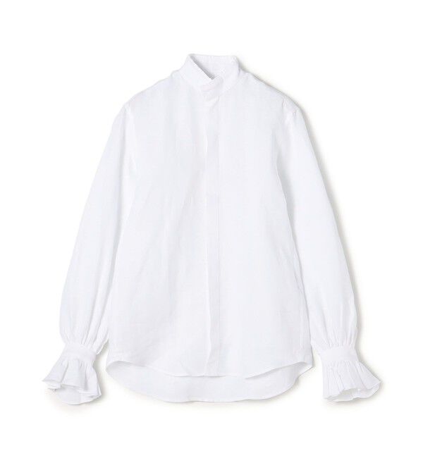 TOMORROWLAND BUYING WEAR「BOURRIENNE BOUDOIR リネン フリルシャツ」|シャツ・ブラウス|11 ホワイト