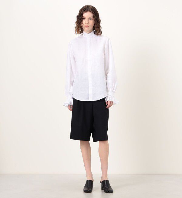 TOMORROWLAND BUYING WEAR「BOURRIENNE BOUDOIR リネン フリルシャツ」|シャツ・ブラウス|