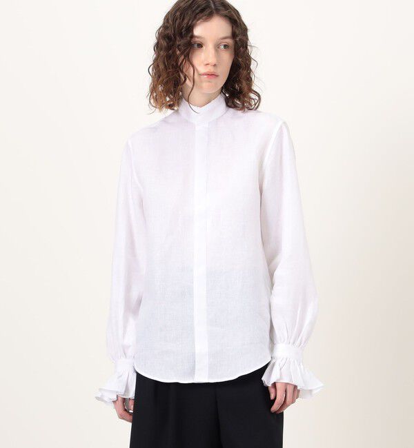 TOMORROWLAND BUYING WEAR「BOURRIENNE BOUDOIR リネン フリルシャツ」|シャツ・ブラウス|