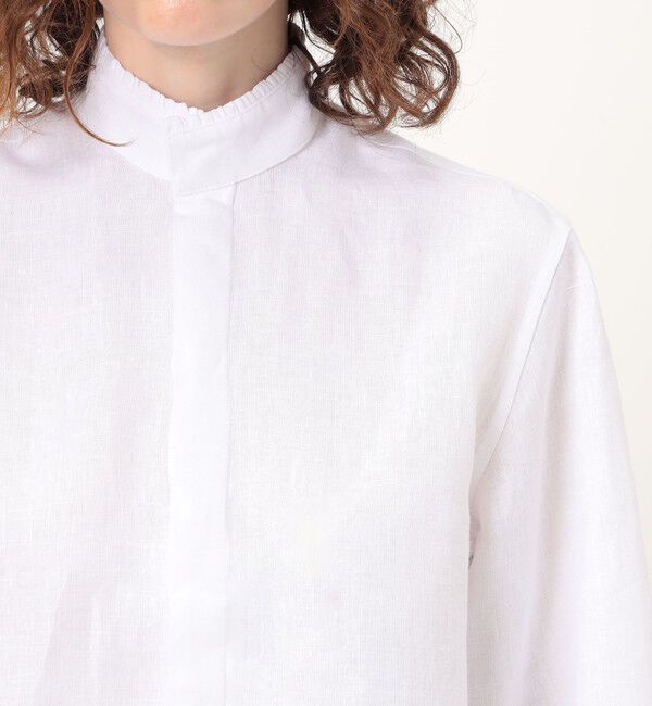 TOMORROWLAND BUYING WEAR「BOURRIENNE BOUDOIR リネン フリルシャツ」|シャツ・ブラウス|