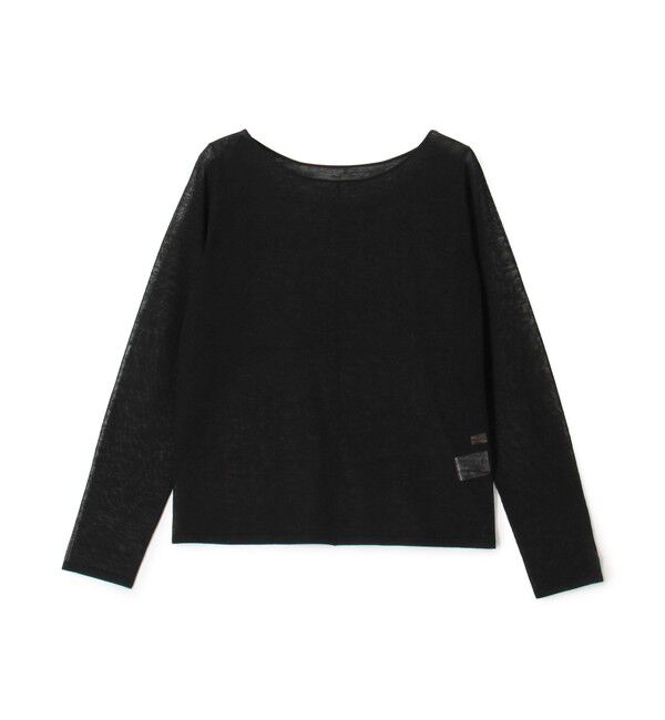 DES PRES「ハイツイストウールポリエステル ラウンドネックプルオーバー」|ニット・セーター|19 ブラック