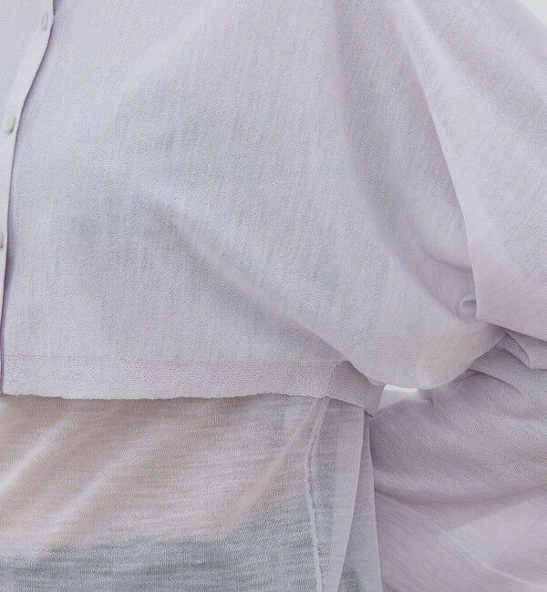 DES PRES「ハイツイストウールポリエステル クロップドショールカーディガン」|カーディガン|