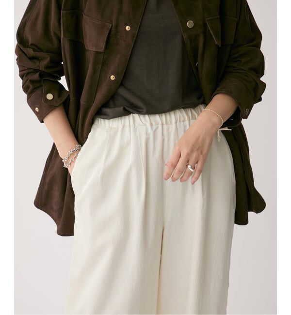 VERMEIL par iena「シルクライクサテン リラックスパンツ」|その他|