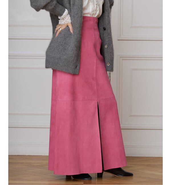 IENA LA BOUCLE「IENA LA BOUCLE ゴートスエードタイトスカート」|スカート|