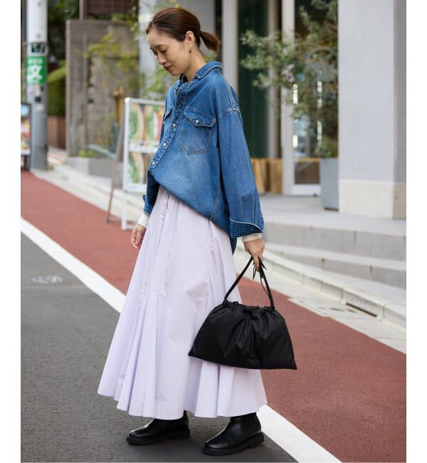 SLOBE IENA「切り替えボリュームスカート」|スカート|