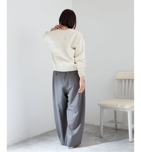 IENA「《追加》ジップオープン2WAYスウェットプルオーバー」|スウェット・ジャージ|