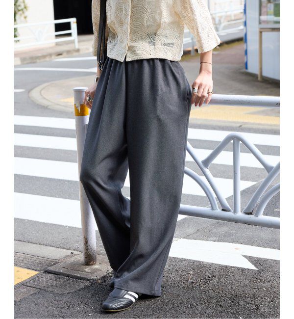 JOURNAL STANDARD「《追加4》ウールライクストレッチワイドパンツ」|その他|