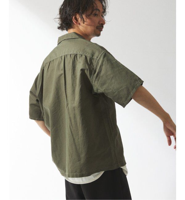 JOURNAL STANDARD relume「ヨーロピアンフラックス ガーメントダイ オープンカラーシャツ」|シャツ・ブラウス|