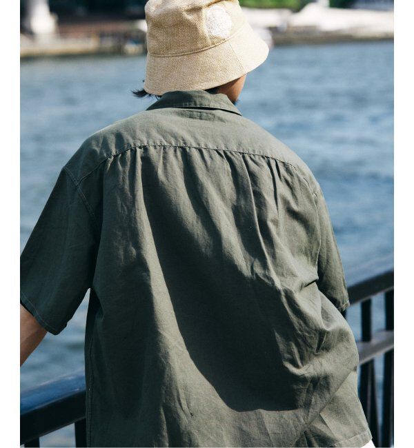 JOURNAL STANDARD relume「ヨーロピアンフラックス ガーメントダイ オープンカラーシャツ」|シャツ・ブラウス|