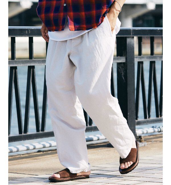 JOURNAL STANDARD relume「ヨーロピアンフラックス ガーメントダイ スクエアイージーパンツ」|その他|