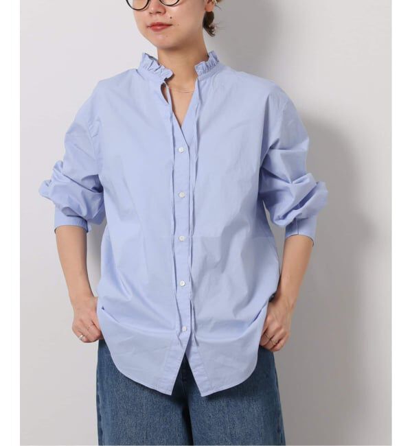 JOURNAL STANDARD relume「《追加5》ハイカウントコットンスタンドカラー2way」|シャツ・ブラウス|