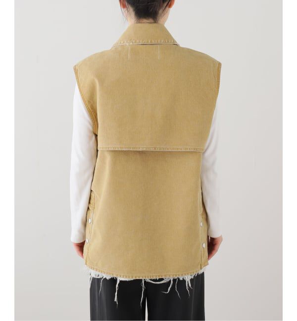 journal standard L'essage「【JANE SMITH/ジェーンスミス】 SULFUR DYE HEAVY DUCK CLOTH O：ベスト」|ダウンベスト・ベスト|