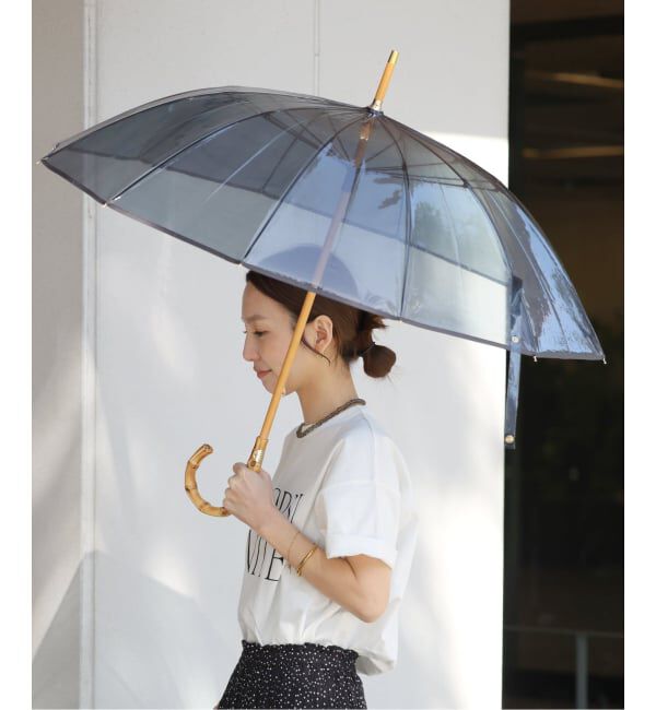 JOURNAL STANDARD relume「《追加予約》【TRADITIONAL WEATHERWEAR】CLEAR UMBRELLA BAMBOO：傘」|傘|グレー