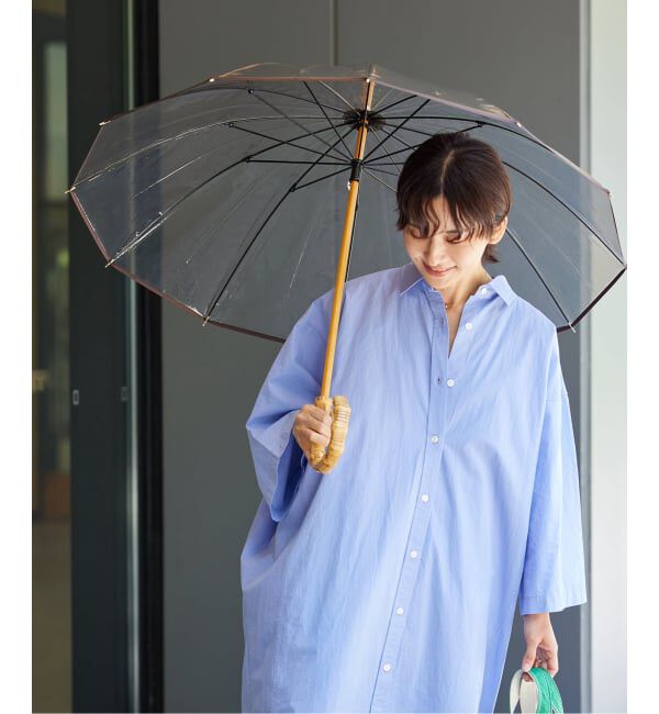 JOURNAL STANDARD relume「《追加予約》【TRADITIONAL WEATHERWEAR】CLEAR UMBRELLA BAMBOO：傘」|傘|
