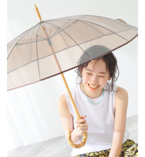JOURNAL STANDARD relume「《追加予約》【TRADITIONAL WEATHERWEAR】CLEAR UMBRELLA BAMBOO：傘」|傘|