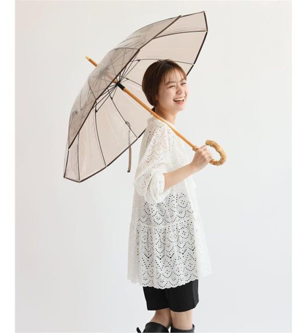 JOURNAL STANDARD relume「《追加予約》【TRADITIONAL WEATHERWEAR】CLEAR UMBRELLA BAMBOO：傘」|傘|