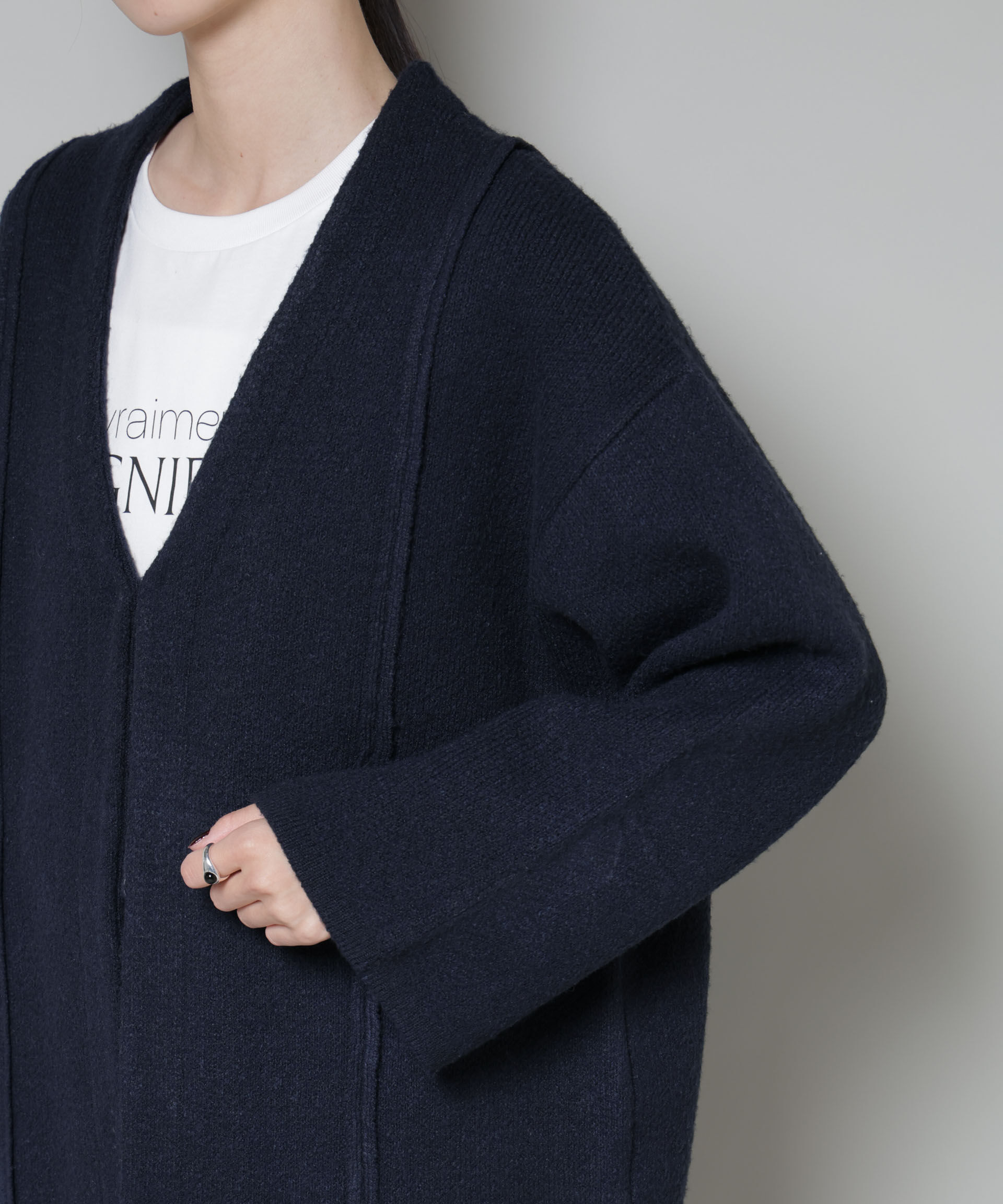 nano･universe「総針ニットジャケットカーディガン」|ニット・セーター|