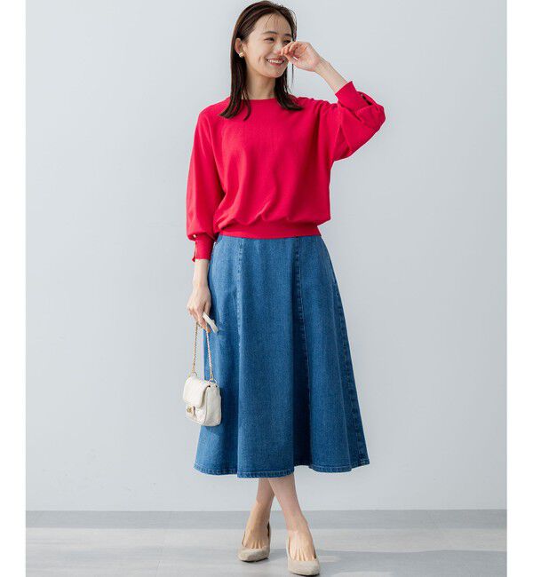 組曲「ライトデニム フレアスカート」|スカート|