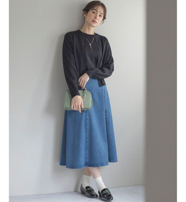 組曲「ライトデニム フレアスカート」|スカート|