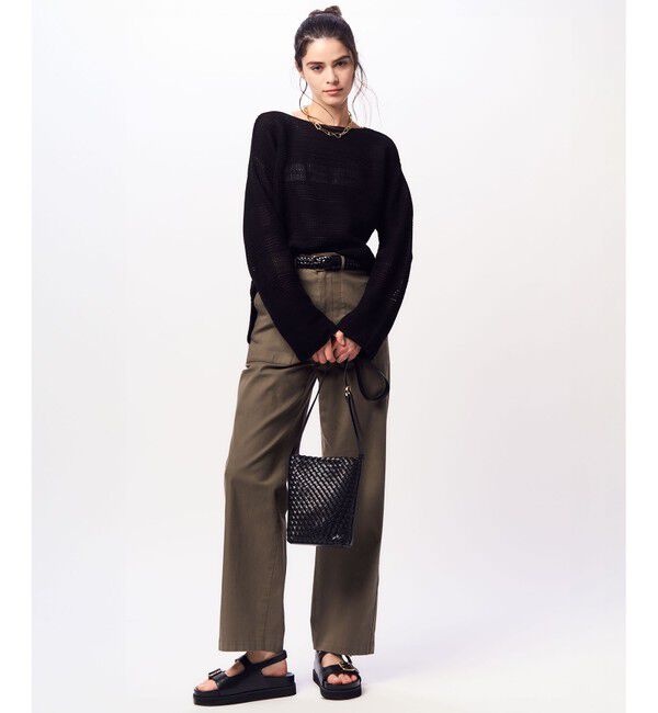 23区「【洗える】レーシーコットンコード ニット」|ニット・セーター|