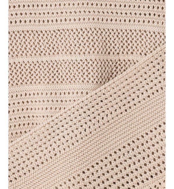 23区「【洗える】レーシーコットンコード ニット」|ニット・セーター|