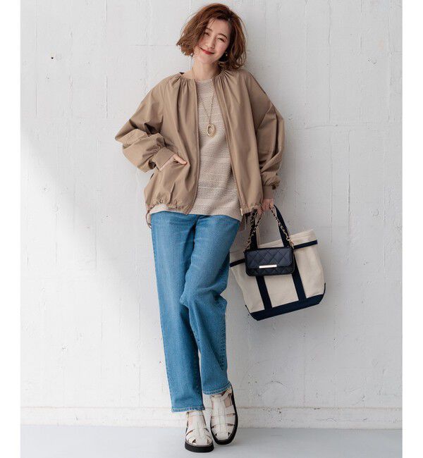 23区「【洗える】レーシーコットンコード ニット」|ニット・セーター|